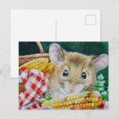 Kunst voor de Waterverf van de fotografische muis  Briefkaart (Voorkant / Achterkant)