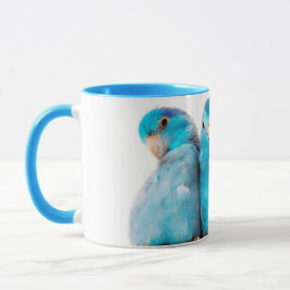 Kunst voor driepunts Pacific Blue Parrotlet Mok Cu