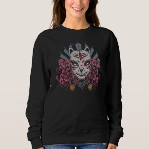 Kunst voor Fox Mask Kitsune Tattoo Shinto Trui