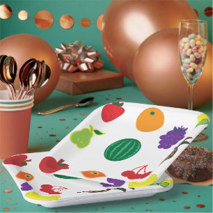Kunst voor fruit papieren bordje