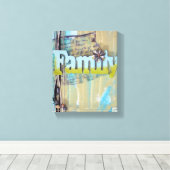 Kunst voor gemengde mediamoederen canvas afdruk (Insitu (Houten vloer))