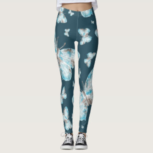 Kunst voor handdruk op vlinder leggings