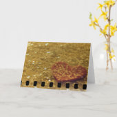 Kunst voor hart kaart (Gele Bloem)