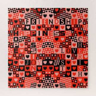 Kunst voor harten en woorden legpuzzel