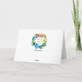 Kunst voor het goede doel wenskaart feestdagen kaart (Achterkant)