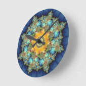 Kunst voor Insular - Mandelbrot Ronde Klok (Hoek)