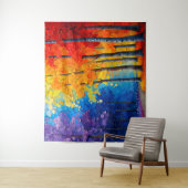 Kunst voor kleurrijke bomen wandkleed (In situ)