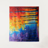 Kunst voor kleurrijke bomen wandkleed (Voorkant)