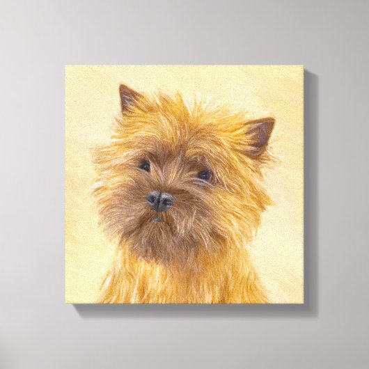 Kunst voor koeienwerpers - Kute Original Dog Art Canvas Afdruk (Voorkant)