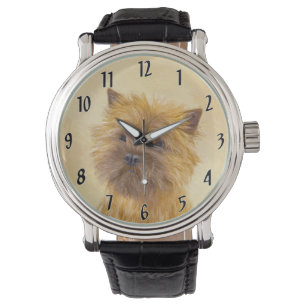 Kunst voor koeienwerpers - Kute Original Dog Art Horloge