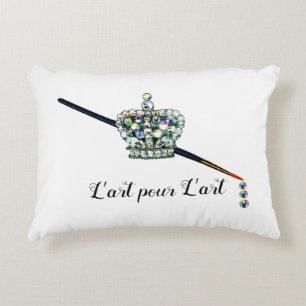 "Kunst voor kunst's sake!" Franse Accent Pillow Kussen