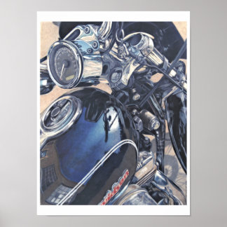 Kunst voor motorfietsen poster