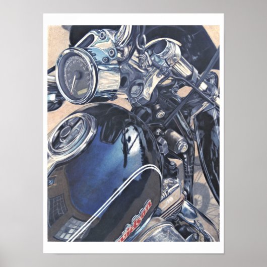 Kunst voor motorfietsen poster (Voorkant)