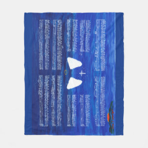 Kunst voor muziek op het werk fleece deken
