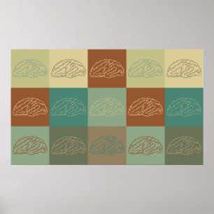 Kunst voor neurologie Pop Poster