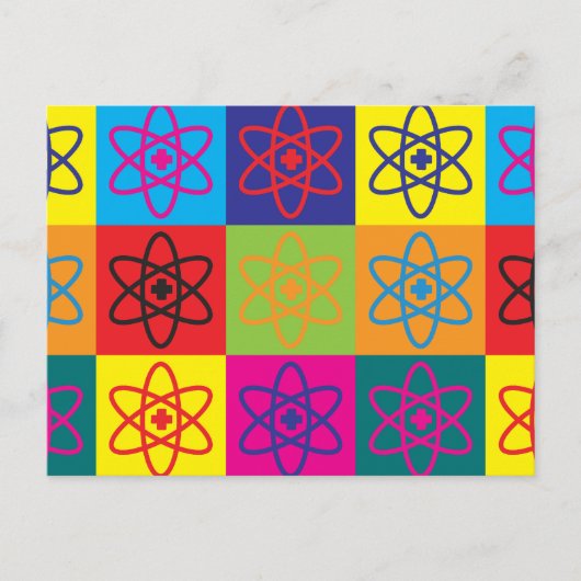 Kunst voor nucleaire geneeskunde Pop Briefkaart (Voorkant)