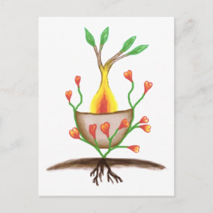 Kunst voor Plant van kinderen Briefkaart