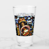 Kunst voor Poppen en bouten Glas (Achterkant)