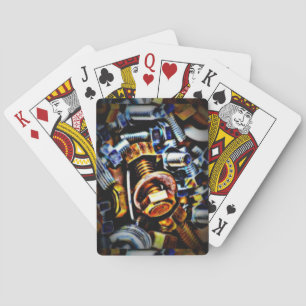 Kunst voor Poppen en bouten Pokerkaarten