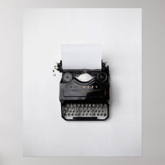Kunst voor poster, schrijfmachine, kunst, wandkun poster