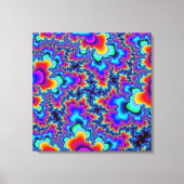 Kunst voor Rainbow Fractal Canvas (Voorkant)