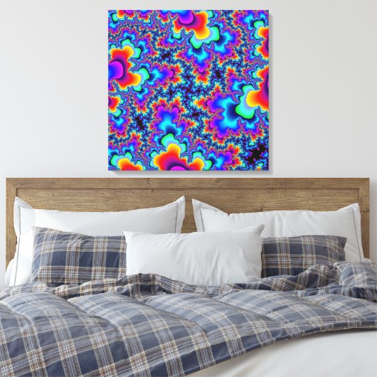 Kunst voor Rainbow Fractal Canvas (Insitu (Slaapkamer))