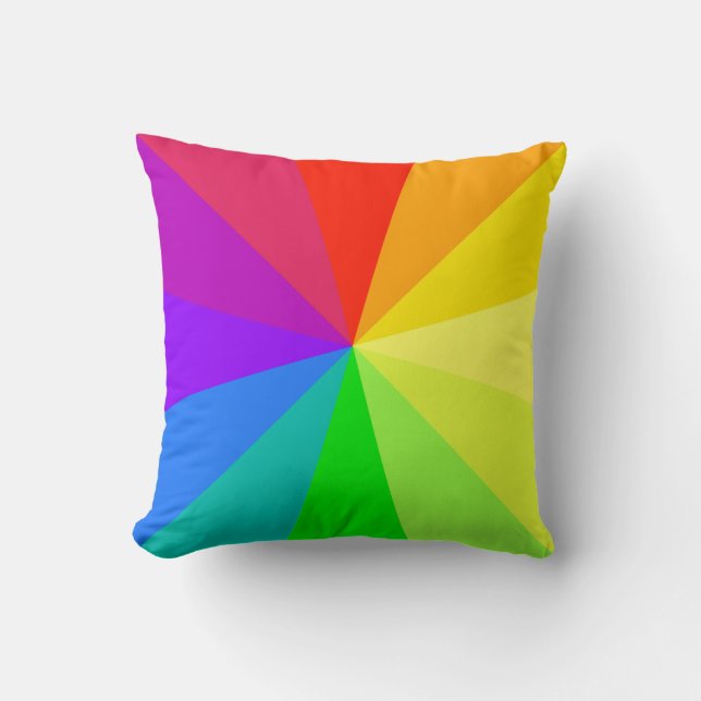 Kunst voor regenboogkleuren kussen (Voorkant)