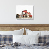 Kunst voor rode  klassieke autocollector canvas afdruk (Insitu (Slaapkamer))