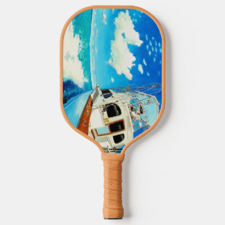 Kunst voor sportvisboten pickleball paddle