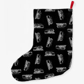 Kunst voor  treinstroommotoren grote kerstsok (Achterkant)