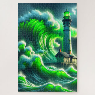 Kunst voor vuurtoren legpuzzel