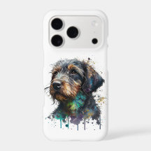 Kunst voor Waterverf met wirehaire dachshund Puppy