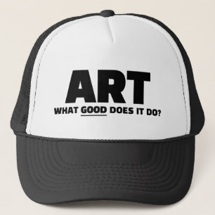 Kunst vrachtwagenhoed trucker pet