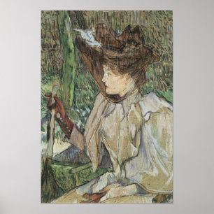 Kunst, Vrouw met handschoenen van Toulouse Lautre Poster