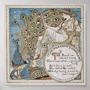 Kunst, , Walter Crane, Juno en haar vogels Poster