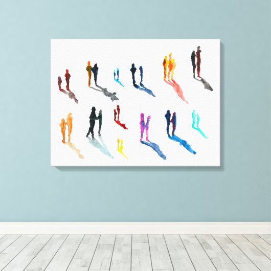 Kunst waterverf canvas afdruk (Insitu (Houten vloer))