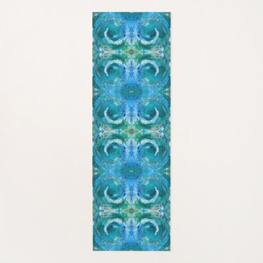 Kunst yogamat - Positiviteit Spiraal (Voorkant)