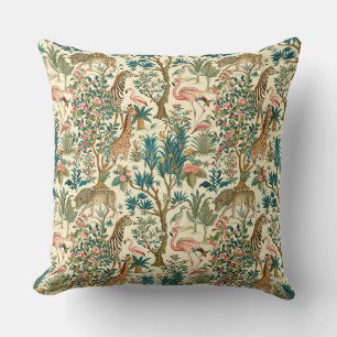  kunst, zebra's giraffen, flamingo, vogeltjes, lio kussen