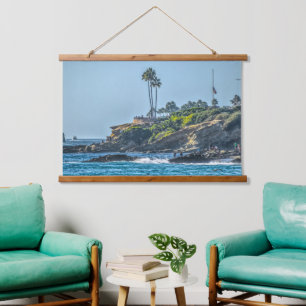 Kunst Zeelandschap Laguna Beach Californië Wandtap Hangend Wandkleed