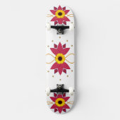 Kunst zonnebloem skateboard (Voorkant)