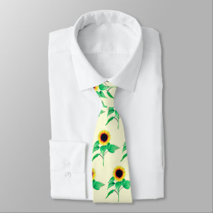Kunst Zonnebloemen - Kies /voeg uw favoriete kleur Stropdas
