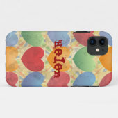 Kunstachtergrond en monogram Case-Mate iPhone case (Achterkant (horizontaal))