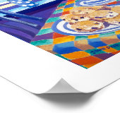 Kunstafdrukken: Cornish Tea Time. ( Cornish Blue ) Poster (Hoek)