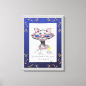 Kunstafdrukken met one Classy Cat Fun Canvas (Voorkant)