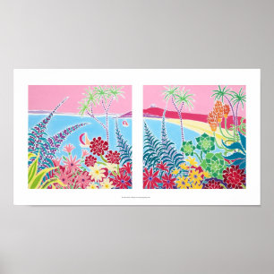 Kunstafdrukken: Tresco, Scilly-eilanden, Cornwall. Poster