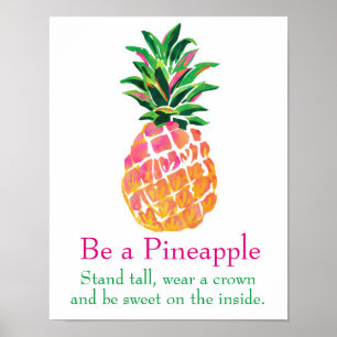 Kunstafdrukken voor ananas zijn poster