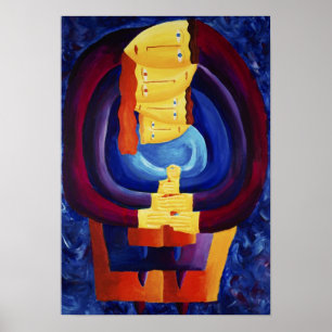 Kunstafdrukken voor het maken van een compact en m poster
