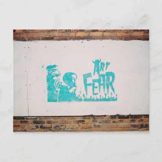 kunstangst briefkaart (Voorkant)