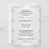  kunstartikel deco Plume Black/Bachelorette Kaart (Achterkant)