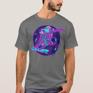Kunstastronaut Skateboarder Space Vaporwave Ast T-shirt